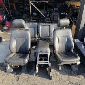 2011–2016 Ford F150 F250 F350 F450 Lariat Seats Set Black Leather Crew Cab